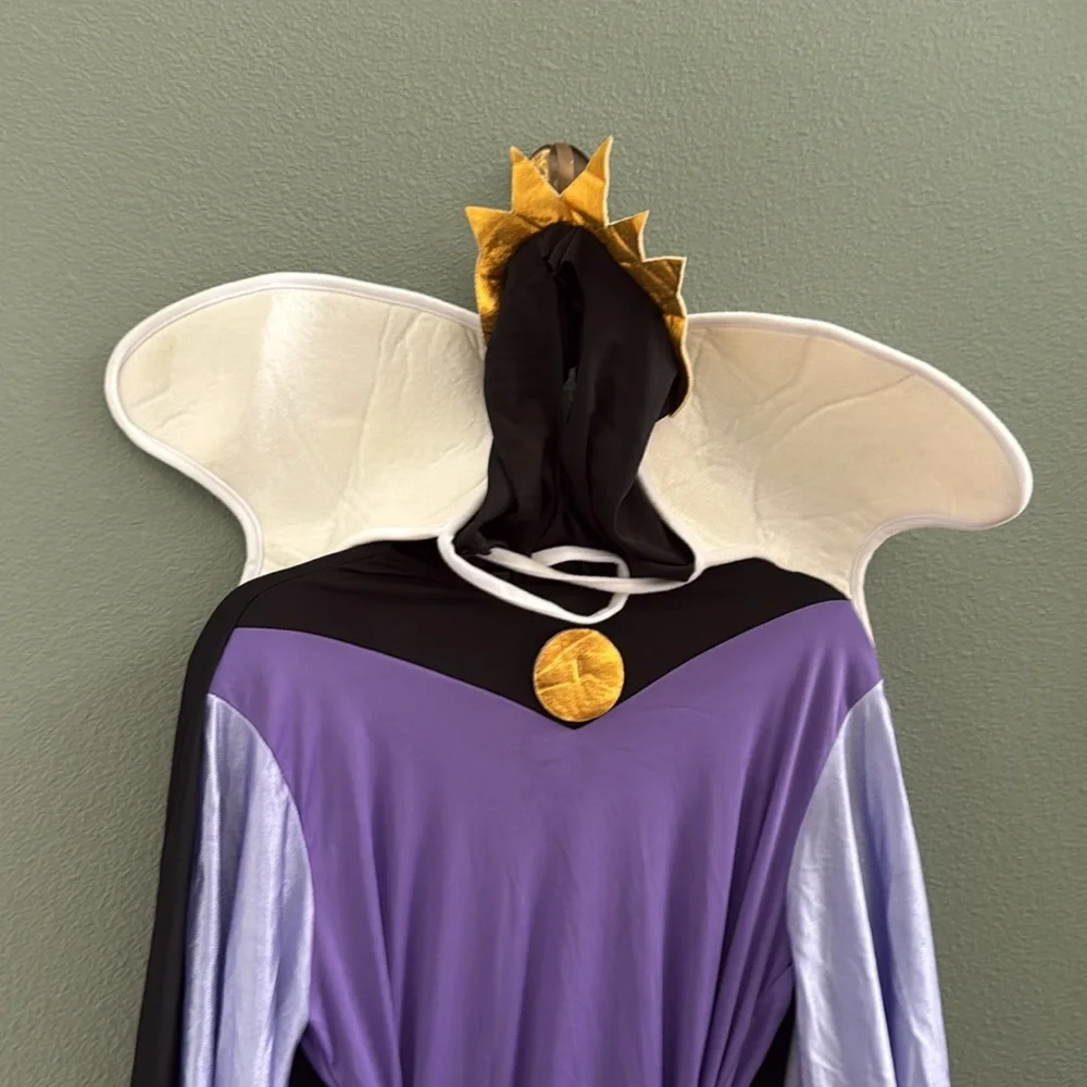 Vintage 90’s Snow White Evil queen costume Cape Crown Women’s M/L/XL - Picture 3 of 8